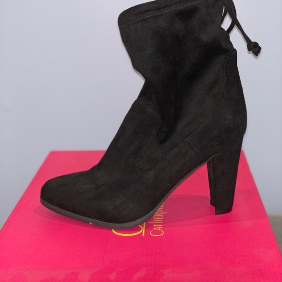 Catherine Malandrino Sorchanie Black Booties Sz 6 - Picture 3 of 8